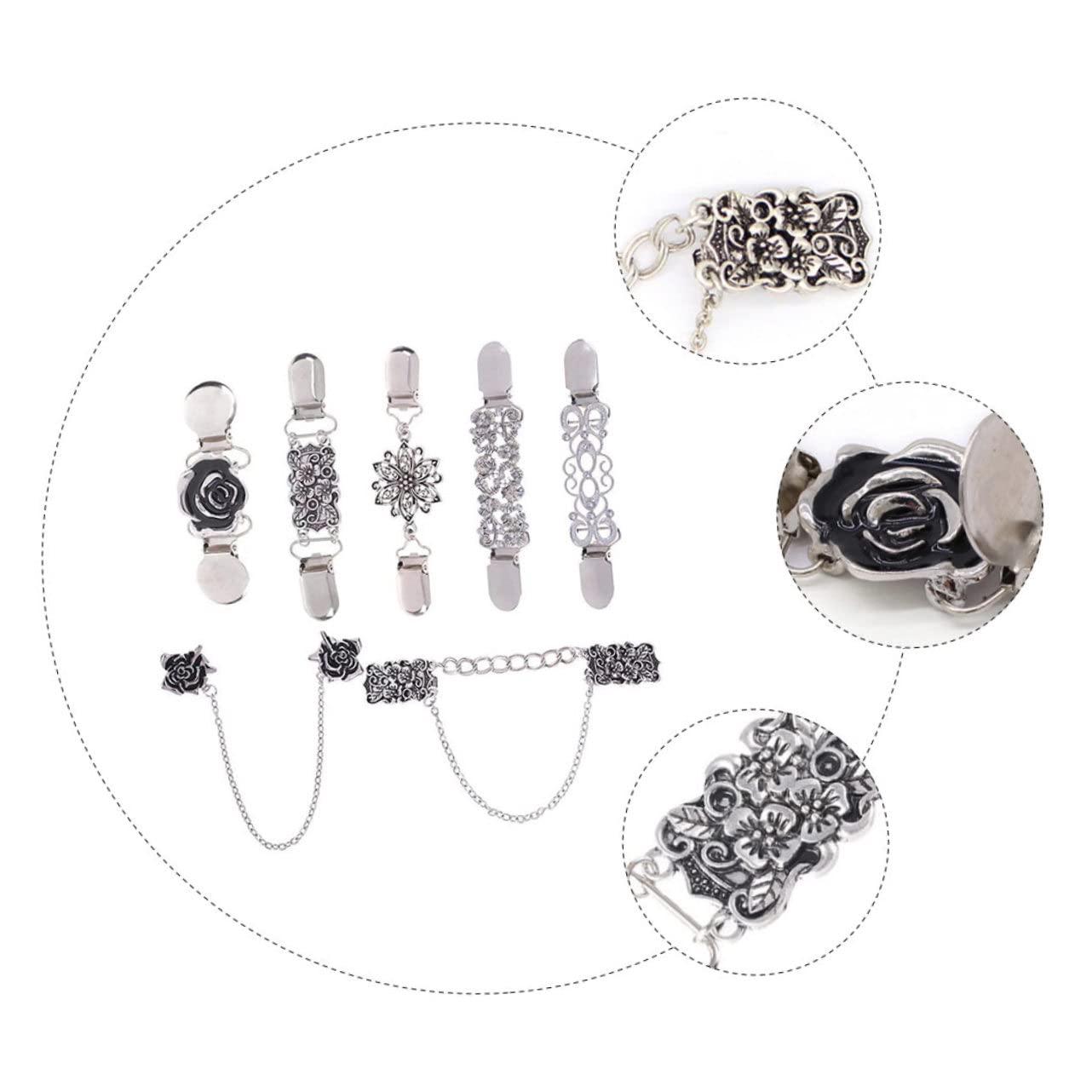 ABOOFAN 14stücke Teiliges Vintage Broschen Für Kleidung Retro Hemd-clip Schal-anstecker Und Pullover-dekoration Für Damen Elegant Und Praktisch