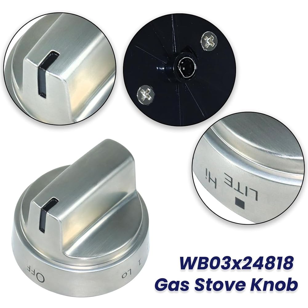 WB03X24818 Pomelli da cucina in acciaio inox per stufa AP5989029 PS11729081