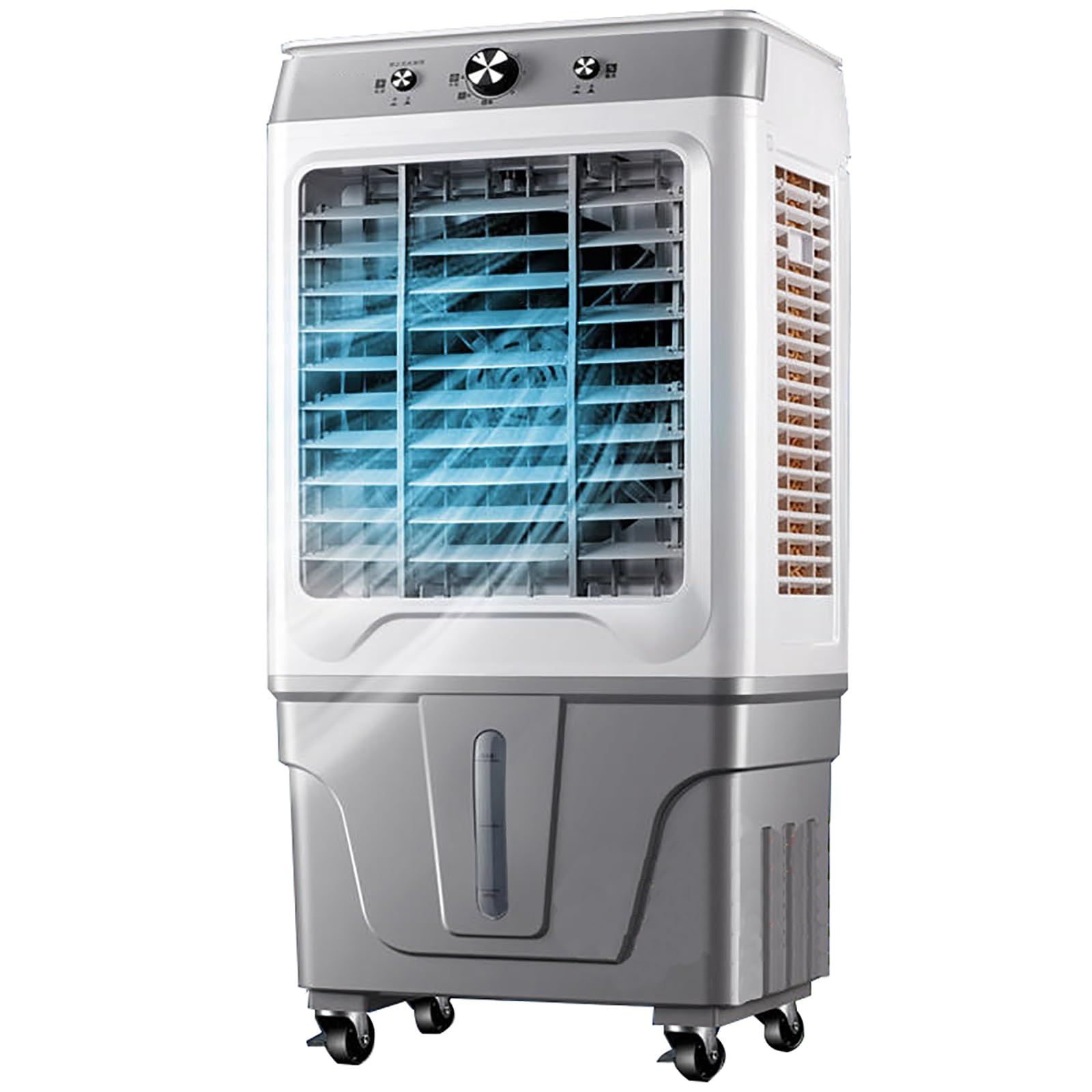 Evaporative Cooler Air Conditioner 3 Speeds, Swamp Cooler for Cooling, 6 Ice Packs, Evaporative Air Cooler for Room Outdoor