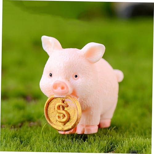 Miniatura 2 de Garneck 15 piezas de figuras de cerdo artificiales, mini cerdito de resina, lindo juego de cerdito para niños, mini figuritas de resina, número de