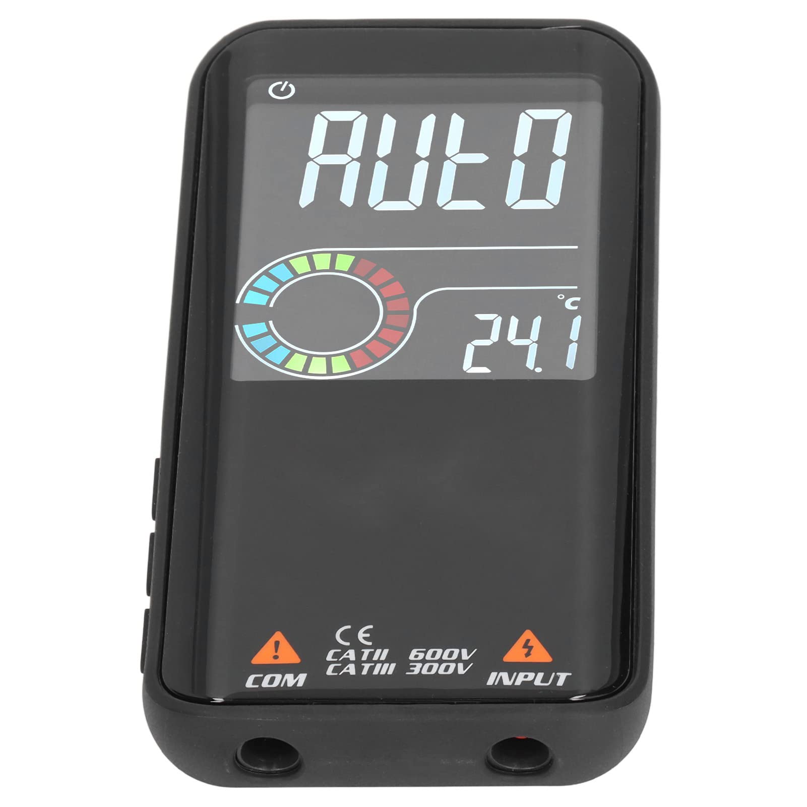 Multimetro Digitale Ricaricabile Misuratore di Tensione CA CC Ad Alta Precisione con Range Automatico per Elettricisti LCD a Colori Portatile 1 unità