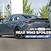 MotorFansClub Rear Spoiler Fit for Mazda 3 Sedan Axela 2014 2015 2016 2017 2018 Trunk Spoiler Wing Trunk Lip (Glossy Black)