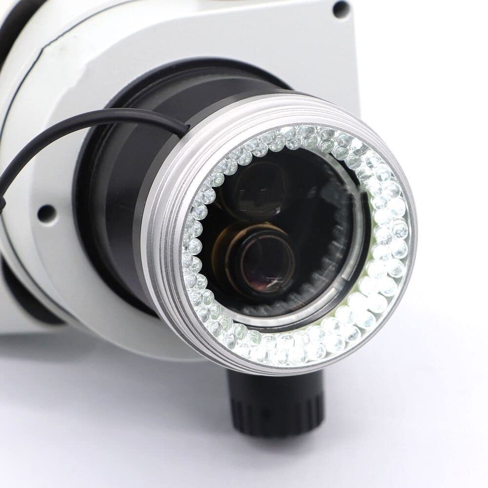 Osservazione al microscopio For microscopio stereo Sorgente luminosa Anello luminoso a LED 72 Perline della lampada Messa a fuoco Luminosità regolabile 100-240 V