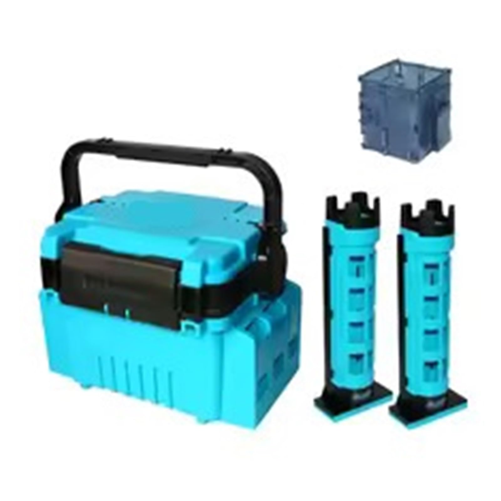 Multi-Function Plastic Fishing Tackle Box Bait and Accessory Storage Organizer(SKY BLUE)