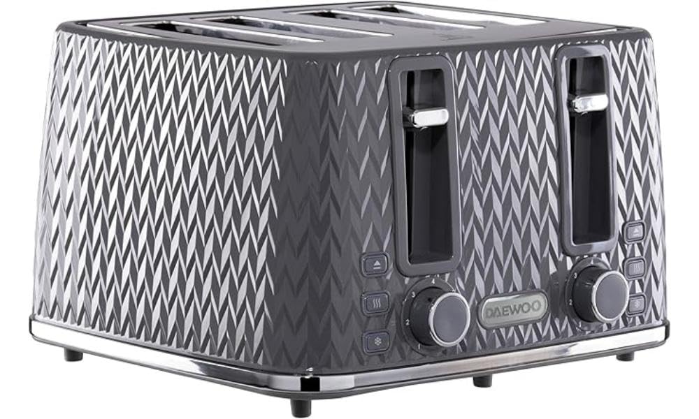 Daewoo Electricals Argyle 4 Slice Toaster Grey Size 1