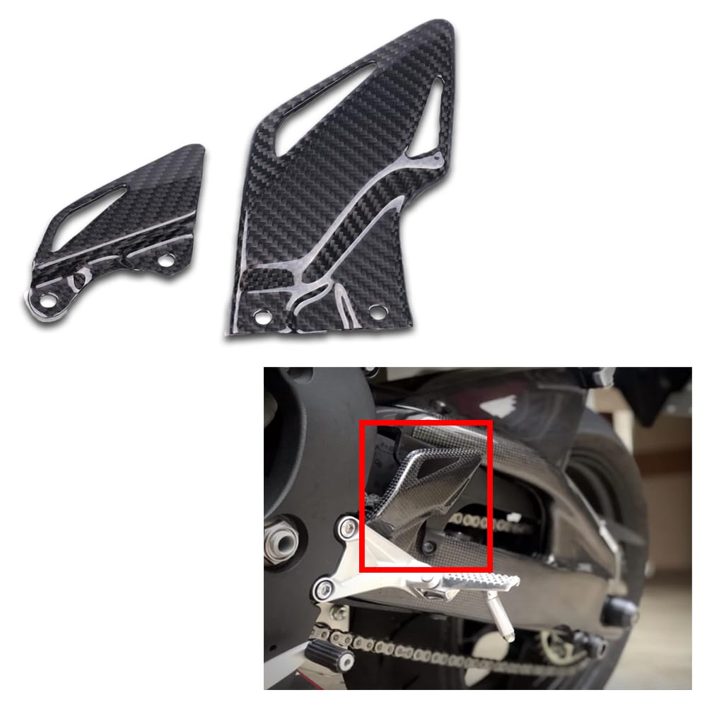 NT FAIRING Carbon Fiber Heel Guard Rearset Plates Fit for Honda 2008-2019 CBR1000RR CBR 1000RR Twill Weave 100% Real 3K Carbon