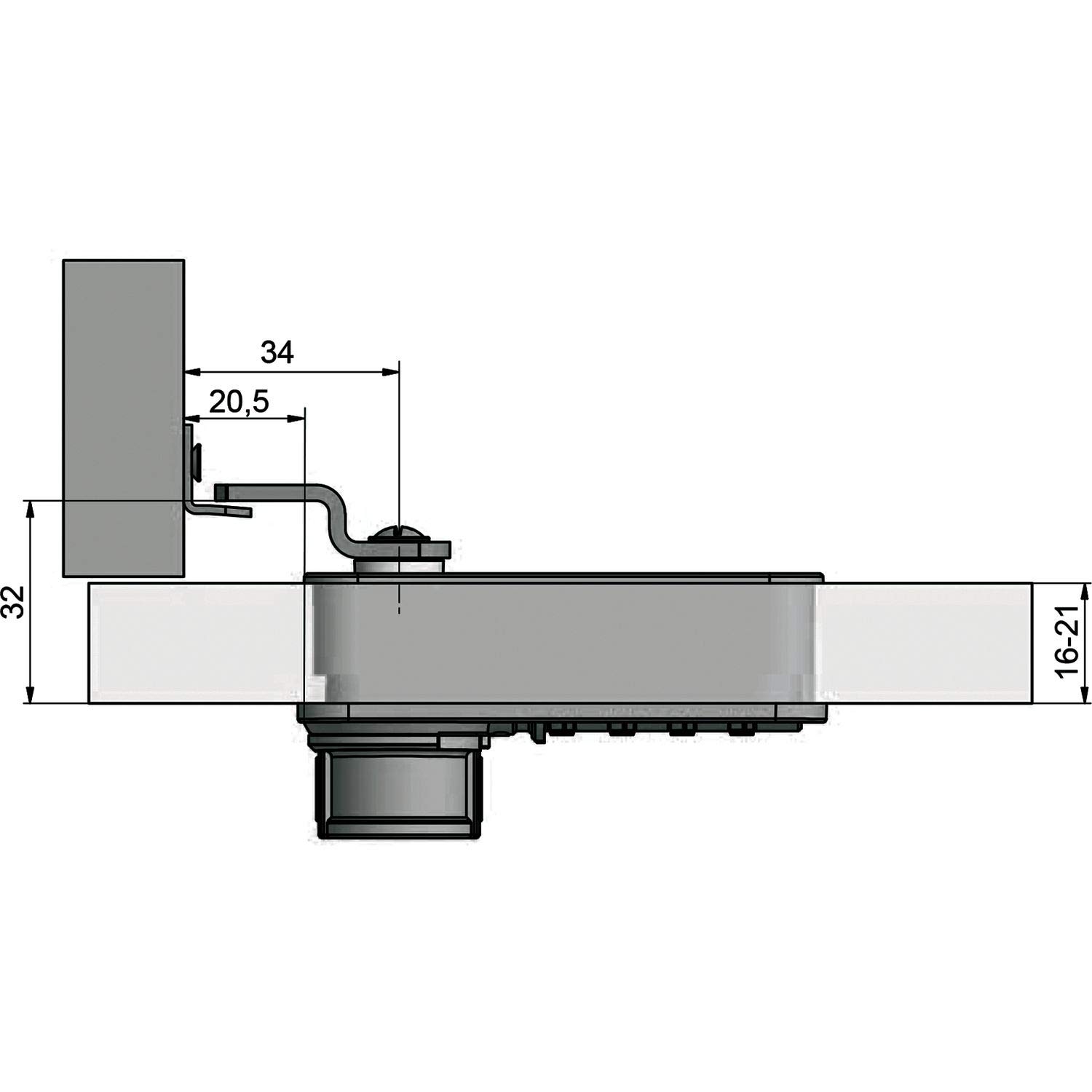 Hettich Zahlenschloss mit Riegel - Freecode Schrankschloss temporärer Nutzercode je Schließvorgang, rechts, Stahl/KS schwarz