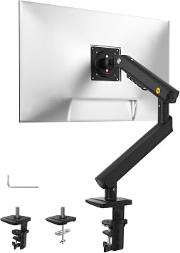 NB Single Computer Monitor Mount, Monitor Stand fits up to 32 Inch, Mechanical Spring Monitor Arm, VESA 75/100 mm, Model-A5(Black)