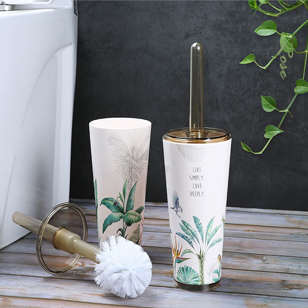 Escobillero Escobilla de Baño Escobilla WC Escobillas de inodoro para baño con soporte, juego de escobillas de inodoro de diseño creativo con escobilla de inodoro de pie de piso base Escobillero y Sop