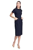 Maggy London Women's Maggy London Women's Dresses Ruffle Collar Slant Pocket Sheath Dress