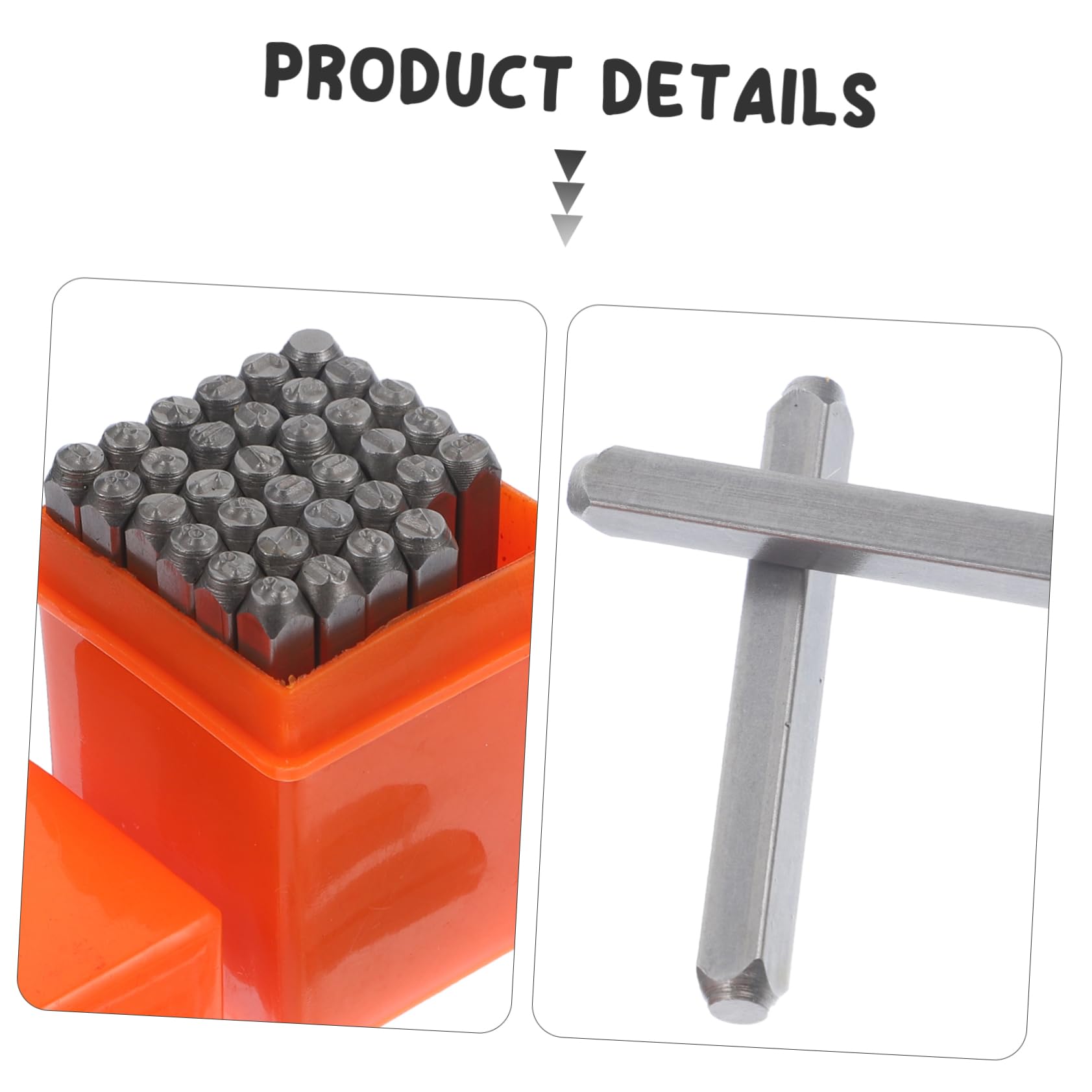 ARTIBETTER DIY Alloy Steel Letter and Stamp Stamping Tool for Crafts Precision Punch for Imprinting and More