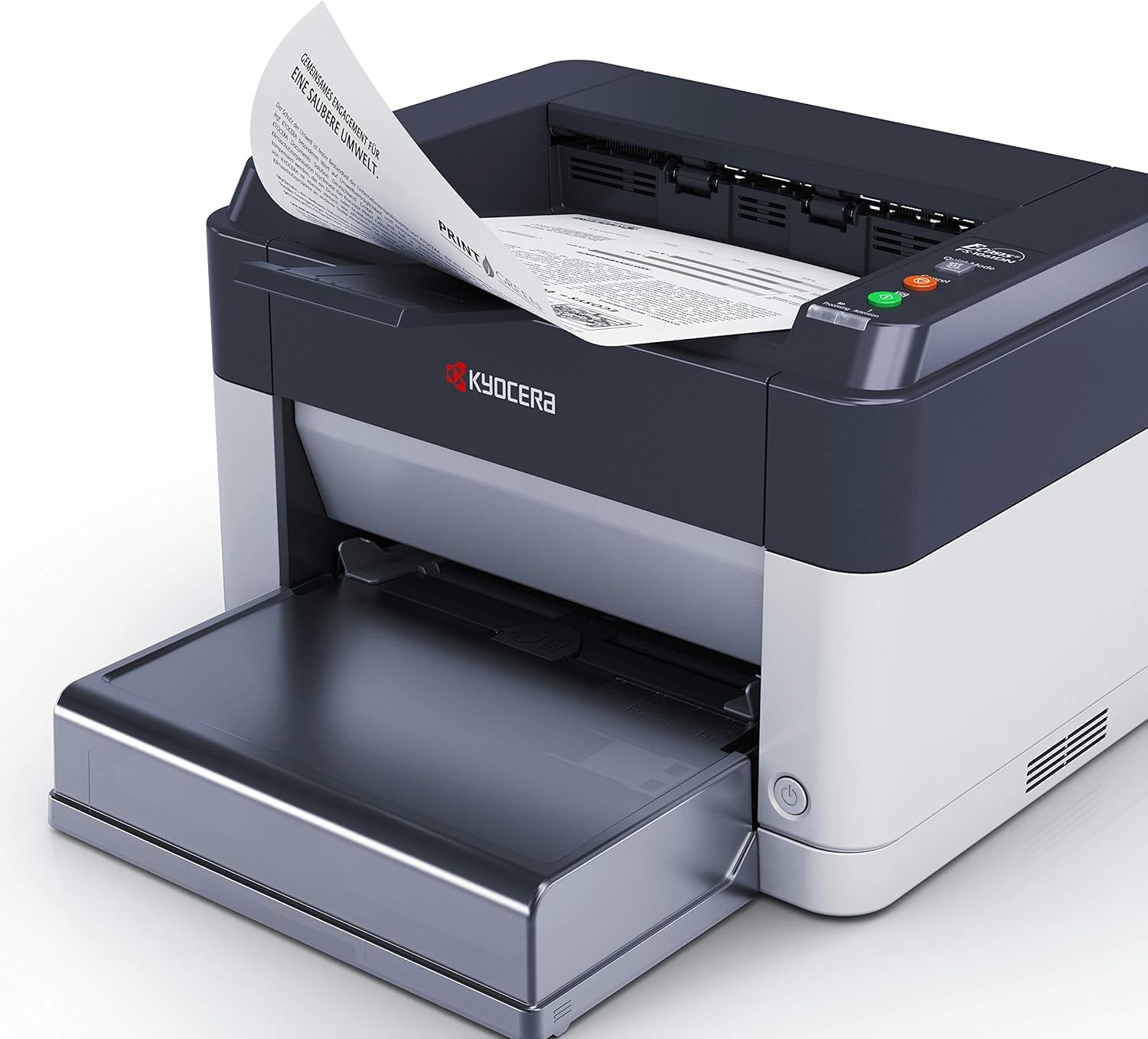 Kyocera Klimaschutz-System Ecosys FS-1061DN Monochrome-Laserdrucker. 25 Seiten A4 pro Minute. Schwarz-Weiß Drucker. USB 2.0, 1.200 dpi, Duplex, 4105009, mit Netzwerkschnittstelle und Duplexfunktion