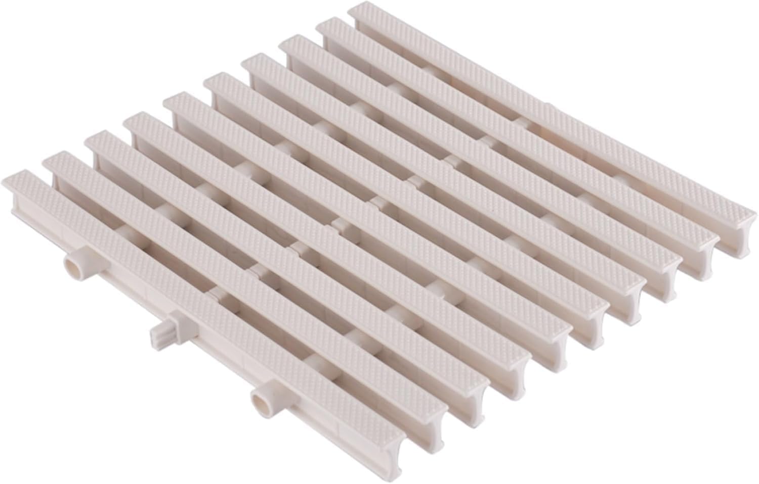 TIST Pool Safety Grills Swimming Pool Drainage Overflow Grating ABS Plastic Drainage Channel Guardrail Swimming Pool Grating Designed with Non-Slip Surfaces(Milky(30cm),5 PCS)