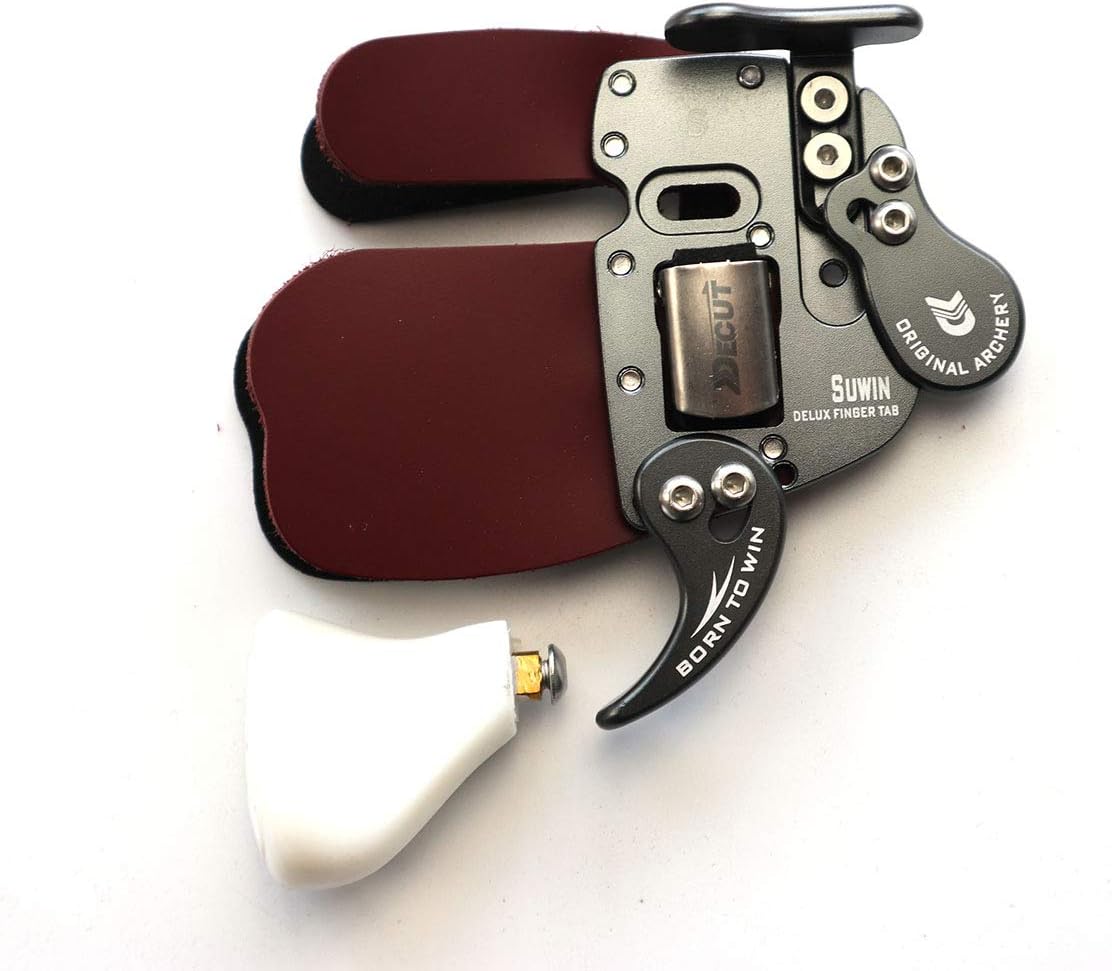 Decut Suwin Delux Finger Tab Finger Guard Original Archery Outdoor Hunting Shooting Accessories for Right Handed : Sports & Outdoors