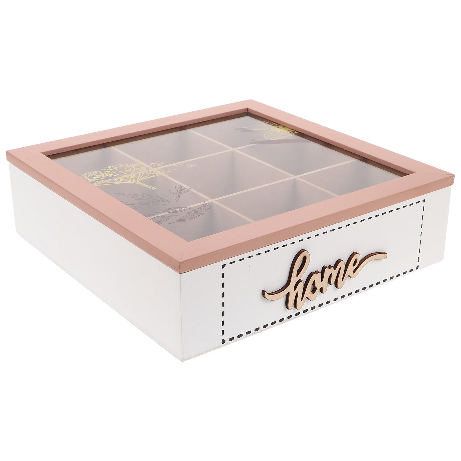 Pudełko Na Torebkę Na Herbatę w Stylu Retro Organizator Torby Na Herbatę Organizator Herbaty Beige