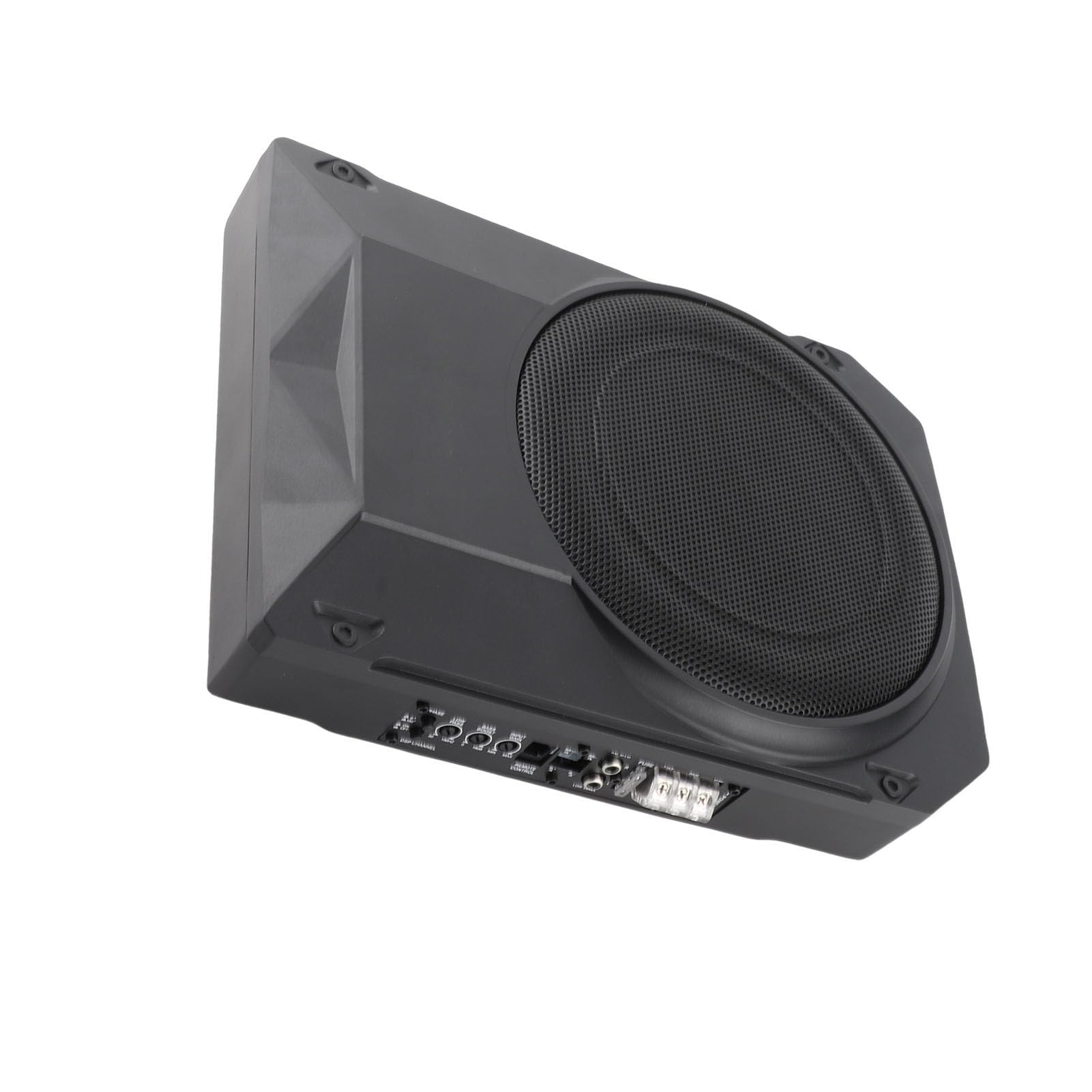 Ausla Subwoofer per Auto, Subwoofer Attivo Sotto il Sedile in Ferro e Alluminio DC12V 600W con Filtro Passa Basso Bass Boost Ingresso Livello Alto Basso per Aggiornamento Audio Universale per Auto