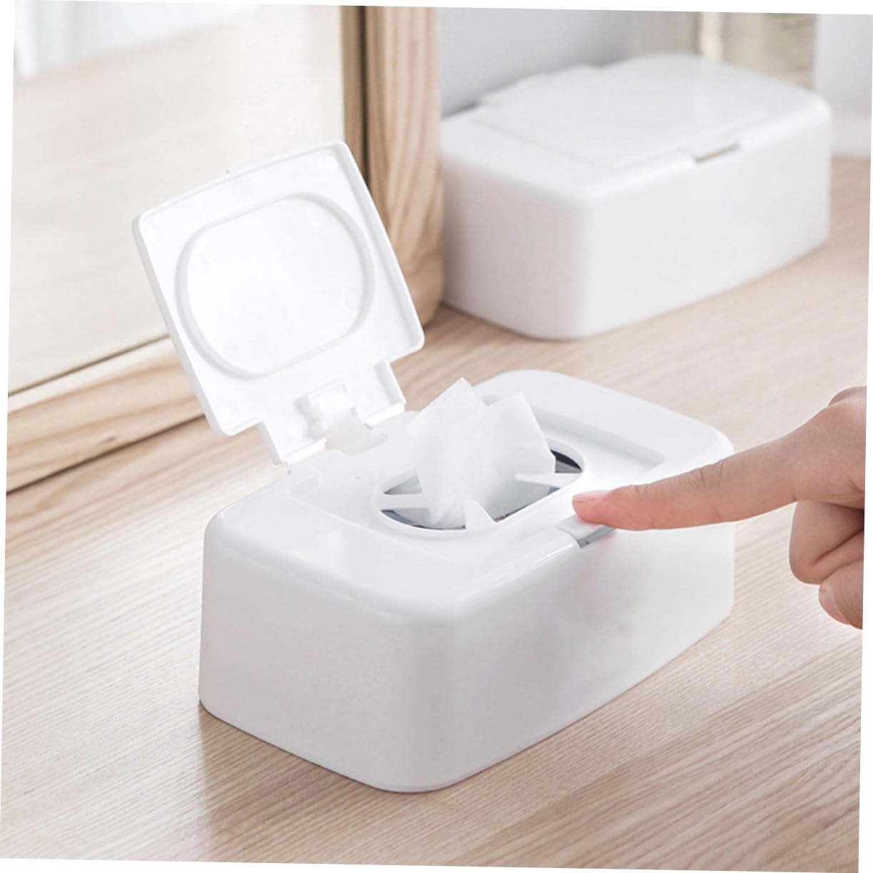 PRETYZOOM 8stücke Wischspender Mit Deckel Feuchttuchbox Für Und Schlafzimmer Praktischer Und Wiederbefüllbarer Wischbehälter Und Leicht Für Unterwegs
