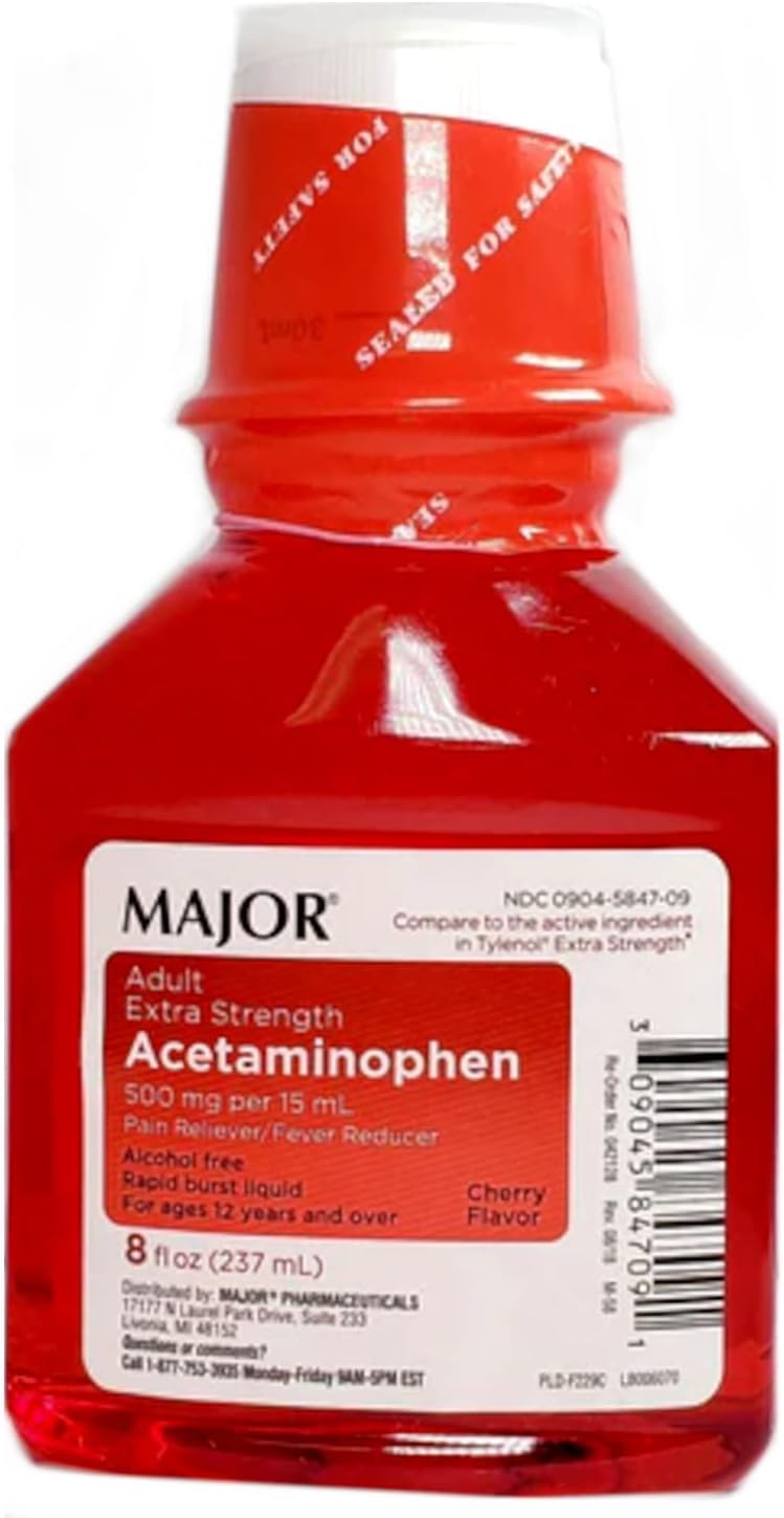 MAJOR Mapap Adult Liquid Acetaminophen 500mg Extra