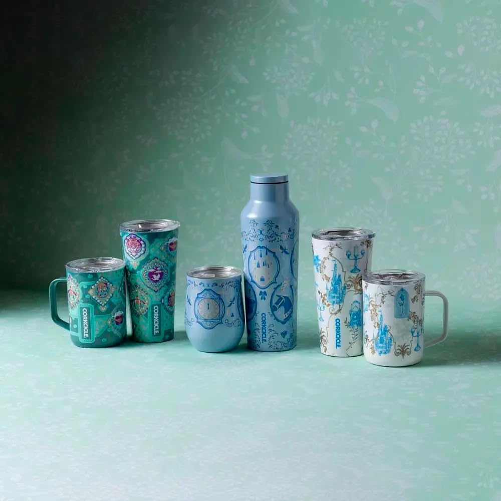 Corkcicle Disney Princess Coffee Mug - Stainless Steel Insulated Cup With Lid For Tea & Coffee - Durable Travel Mug - Eco-Friendly - BPA Free - Non-Slip Silicone Base - Easy Grip - 16 oz - Jasmine - Image 7