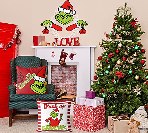 4packchristmasthrowpillowcoversxmasholidaycushionfarmhousethrowpillowcases18x18inchforsofacarchairdecoration  Urban Country Home Decor 4 pack christmas throw pillowcovers xmas holiday cushion farmhouse throw pillowcases 18x18inch for sofa car chair decoration  urban country home decor