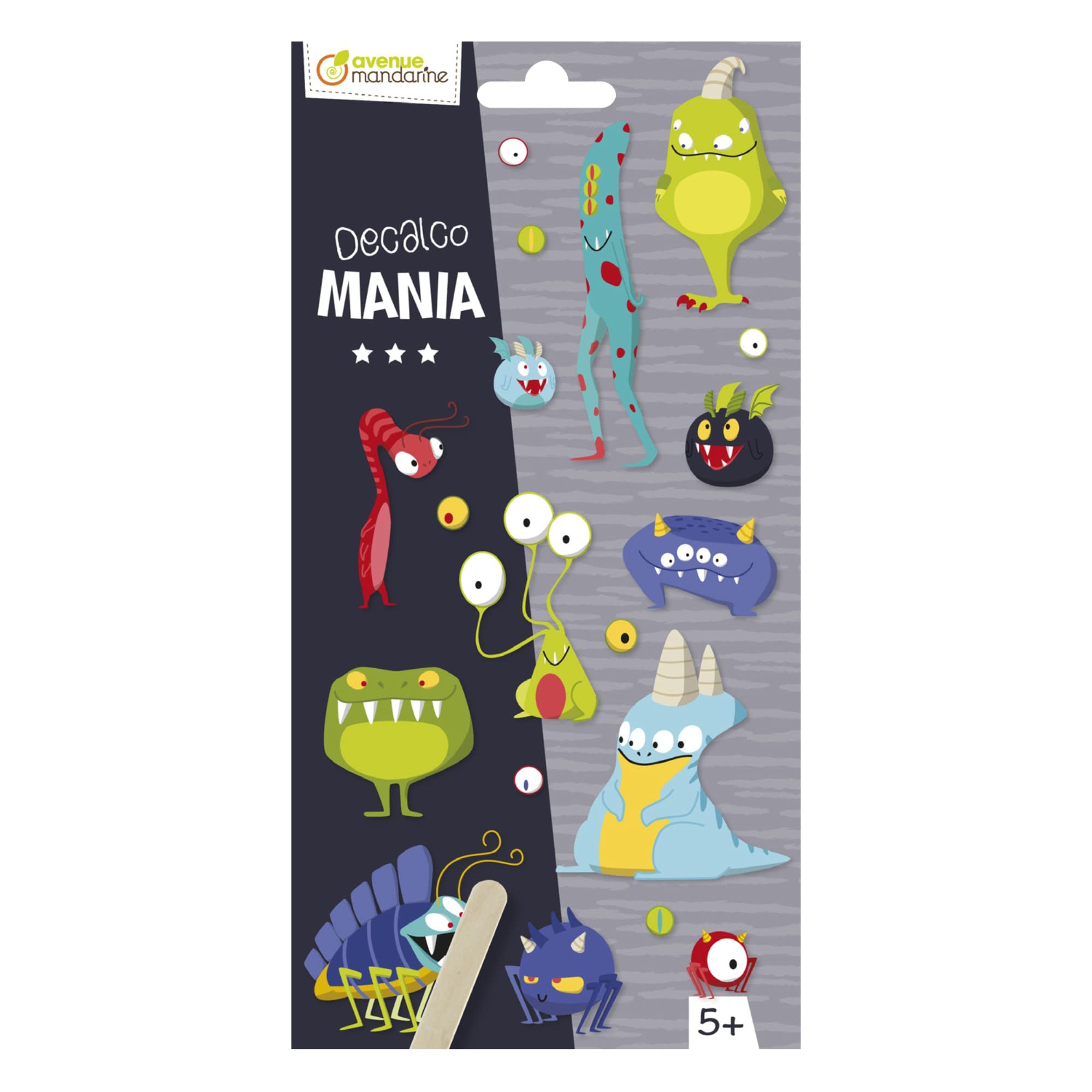 Boîte Créative Decalco Mania Planisphère - Gommettes - Stickers