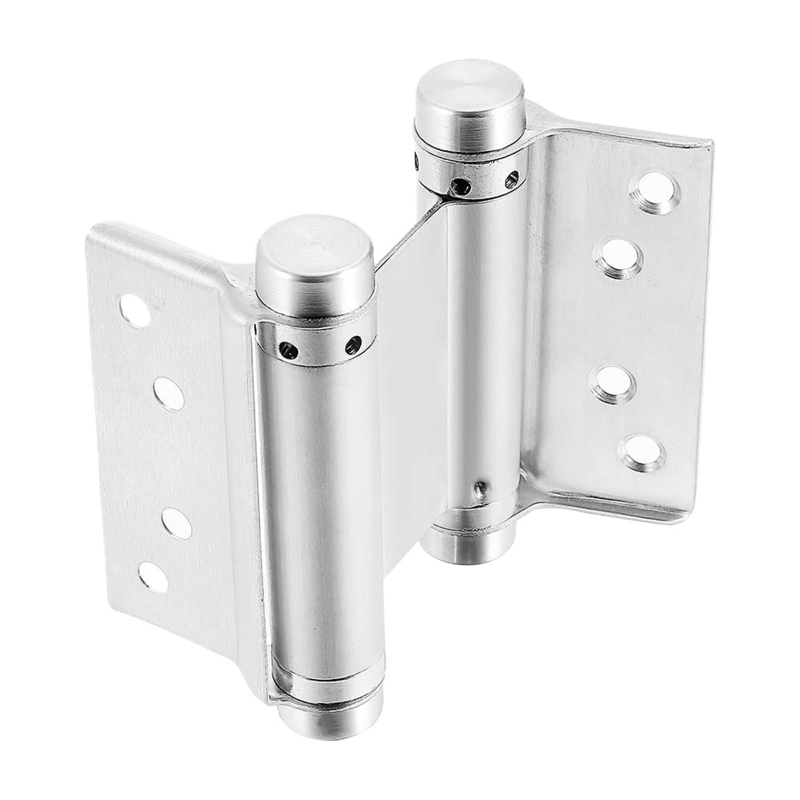 Huwoyg 4Inch Silver 2Pcs Swinging Door Hinges With Stainless Steel Spring For Cafe Saloon For Gate(4Inch Silver)