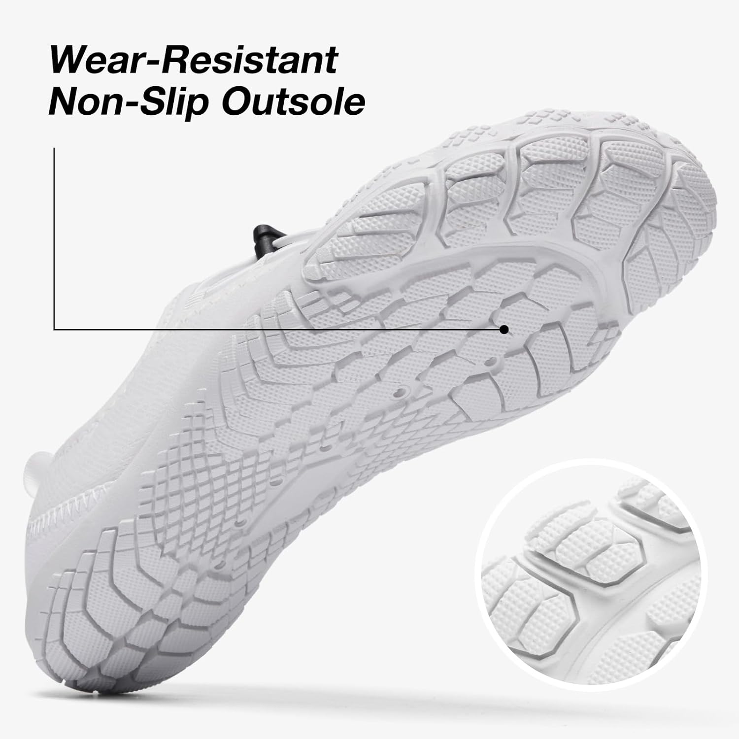 HIITAVE Beach Shoes Women Aqua Shoes Wide Toe Box Water Shoes