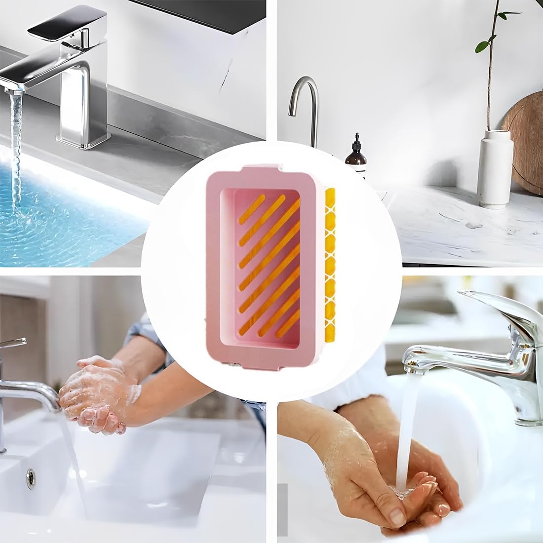 NHQZ 2 Pezzi Scatola per Sapone (Rosa + Blu) Scatola per Sapone da Viaggio con Strato di drenaggio, Scatola per Sapone per Bagno, Campeggio, Palestra, scatole per Sapone da Viaggio