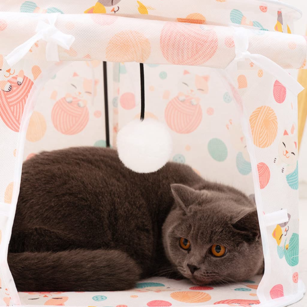 Tunnel pliable pour chats - Jouet pour chat - Tente de jeu avec trou - Jouet en peluche interactif pour petits animaux