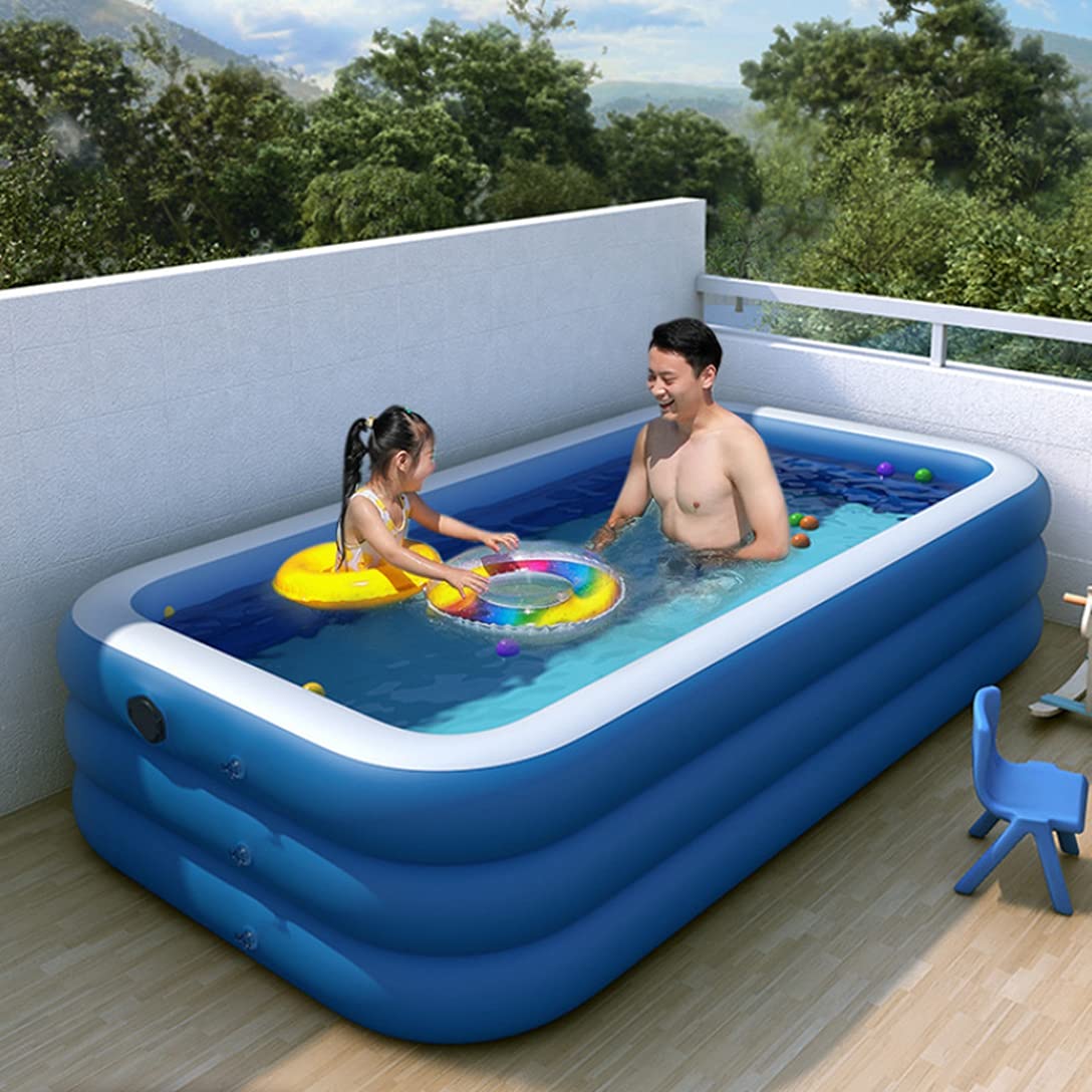 Amazon | エアープール 自動膨張 ビニールプール 大型 子供用プール