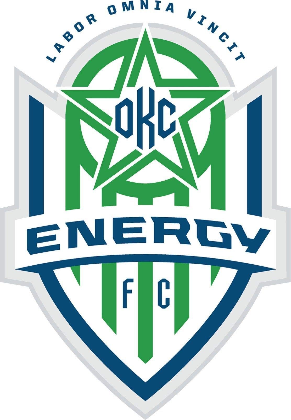 Oklahoma City Energy FC USL Soccer Vinyl Sticker Decal for Laptops Lockers Bumpers Windows Window Bumper Laptop, 3 inch Tall