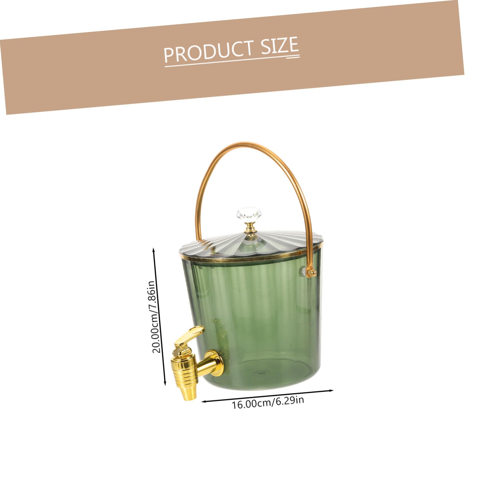 Ciieeo Party Drink Dispenser with Spigot Cold Beverage Container for Juices Water and More for Home and Events Freshness Retaining Lid Sturdy Design