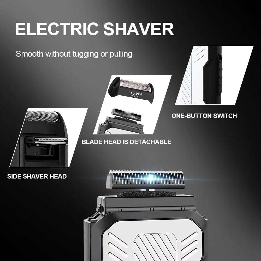 Hair Clippers for Men, Professional Barber Clippers and Trimmer Set, Mens Cordless Clipper, 3 pcs setHair Cutting Kit for Men - Image 5