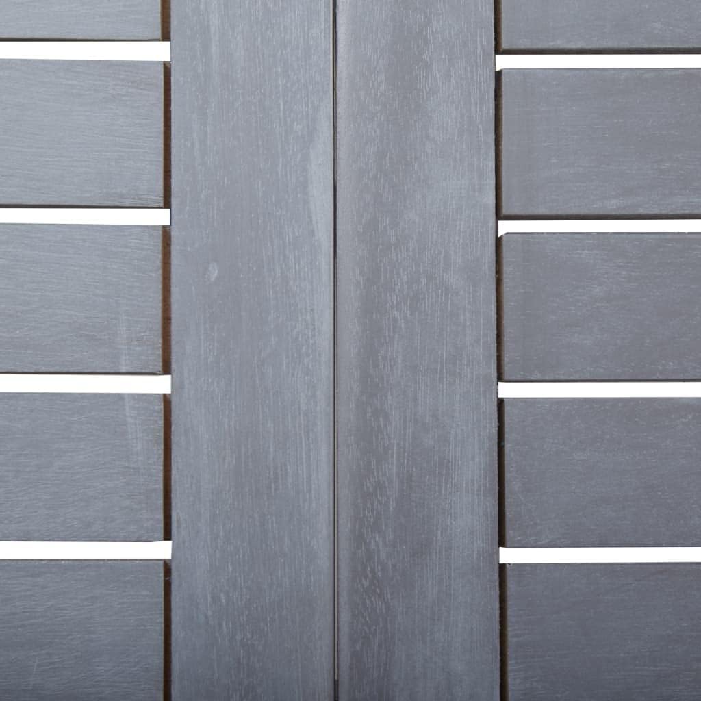 Outdoor Coffee Table, Conversation Coffee Table, Patio Dining Table for Patio, Deck, Lawn, Garden, Patio Table Gray 47.2"x27.6"x29.1" Solid Acacia Wood