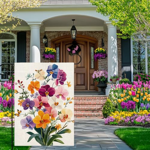 Drapeau Phalaenopsis extérieur en textile premium double face - 4