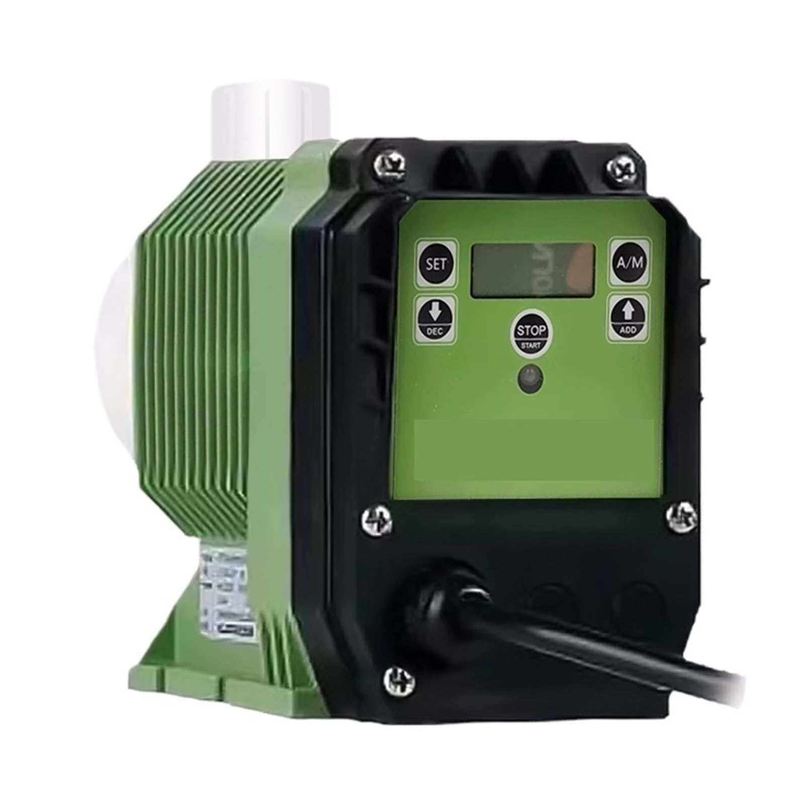 Zxzzas 15.2L 1.8Bar Diaphragm Pump, Acid Dosing Pump Electromagnetic Diaphragm Pump Water Treatment Liquid Mini-Acid Chemical Chlorine Metering Dosing Pump(15.2L 1.8Bar)