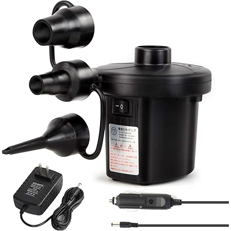 Amazon Deeplee 充電式 電動エアーポンプ ビニールプール 浮き輪 Dcタイプ 5v 空気入れ 空気抜き 付け替えノズルあり エアーベッド 屋外 アウトドア 携帯 日本語説明書あり Deeplee エアーポンプ