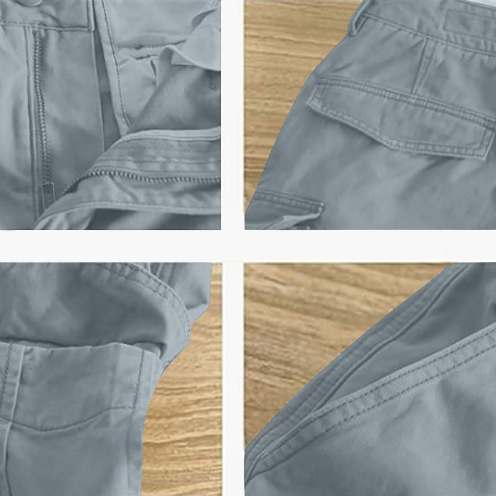 Bermudas Hombre Verano Montaña Casual Bolsillos Bermudas Senderismo Multibolsillos Trekking