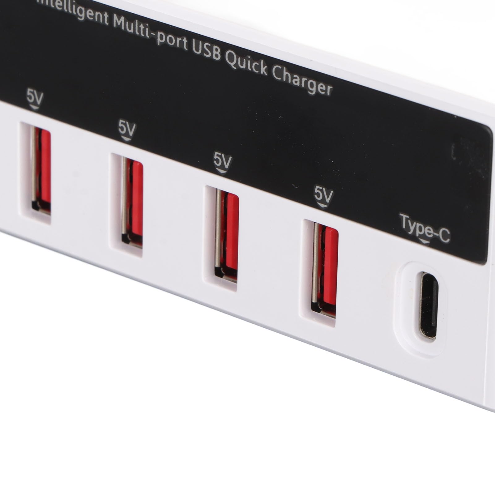 Station de Charge Rapide USB à 6 Ports avecQC 3.0, Chargeurs PD, écran LED pour Une Large compatibilité (Prise UE)