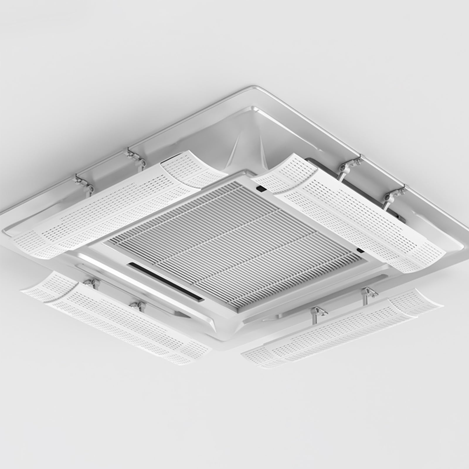 BHGFYXBS 4 Pack Adjustable Ceiling Vent R 20 28In Air Conditer R Anti Direct Blowing Easy Clip On Installat For Improved Airflow Control