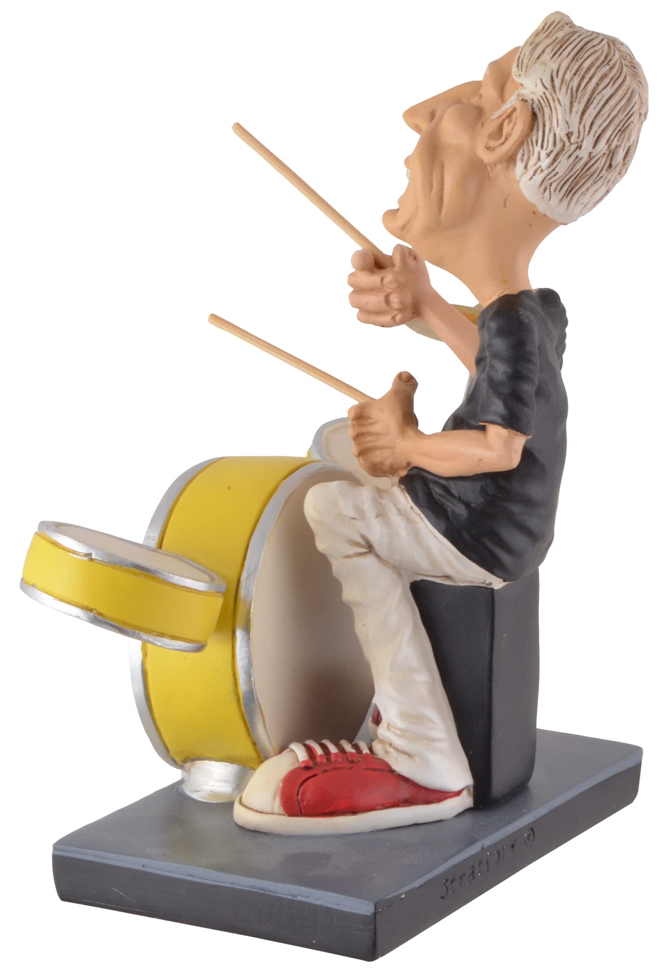 VOGLER Joh. Vogler GmbH Funny Life - Charlie de la banda de rock más grande del mundo, de piedra artificial, pintada a mano, colección Warren Stratford