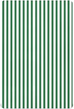 Green White Stripes Crib Sheets for Boys Girls Pack N Play Sheet Soft Breathable Mini Crib Sheets 39" x 27"