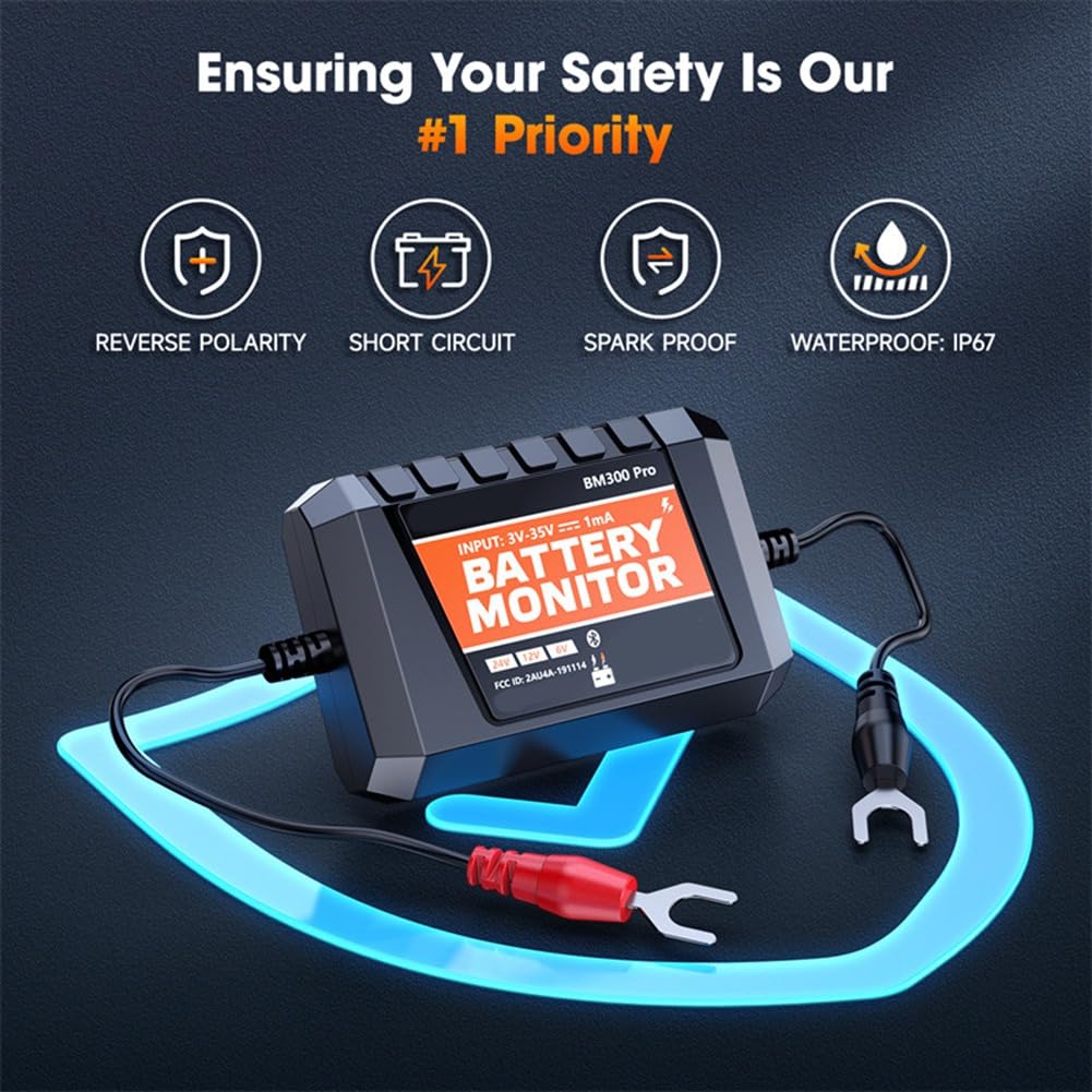 Strumento di Test del di Ricarica del Tester della Batteria, Monitor della Batteria, Analizzatore dello Stato della Batteria, Strumento di Test del di Avviamento 'Auto