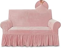 Vista 38 de NICEEC Funda de Sofá Súper Suave de 1 Pieza Gris Claro Funda Deslizable para Sofás Elástica Universal de Spandex Fundas de Sofá para Sala de Estar