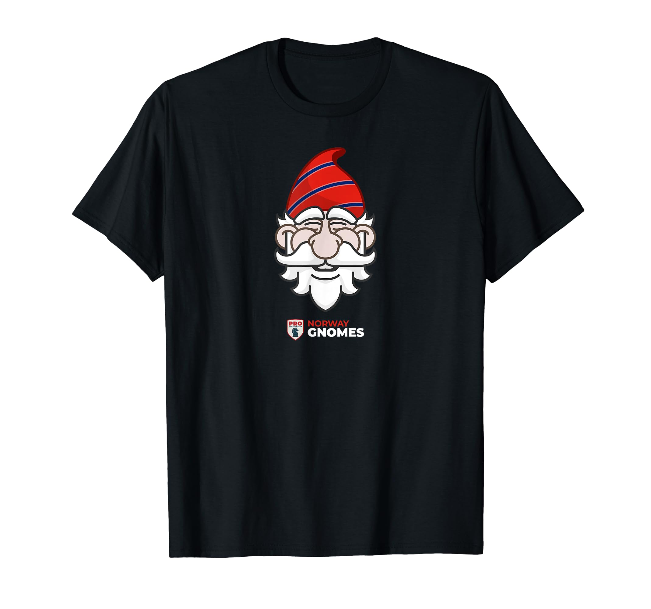 PCL Norway Gnomes Logo PRO Chess League Team T-Shirt T-Shirt, Black