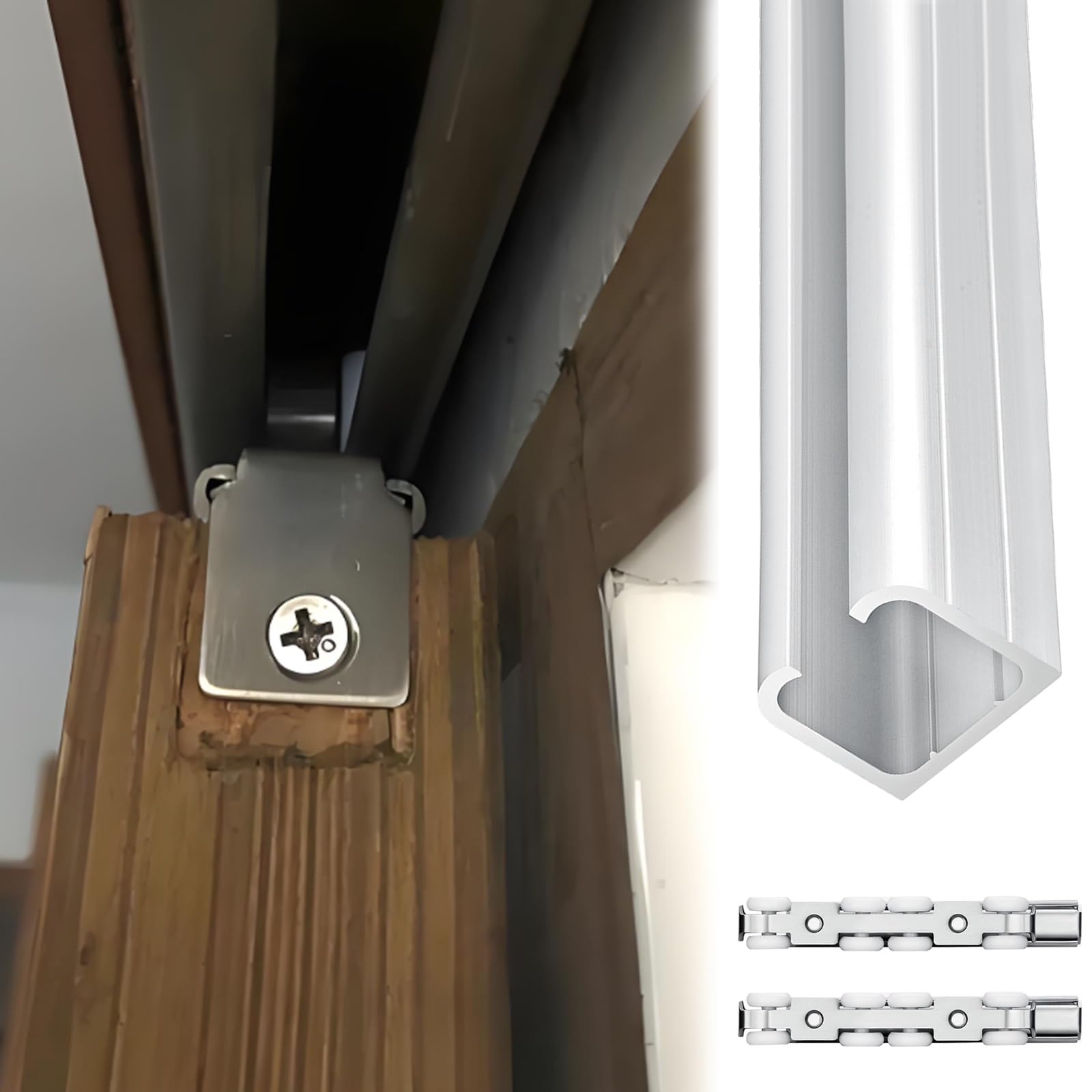 Sliding Door Track System,Sliding Closet Door Hardware Kit Factory - View #7