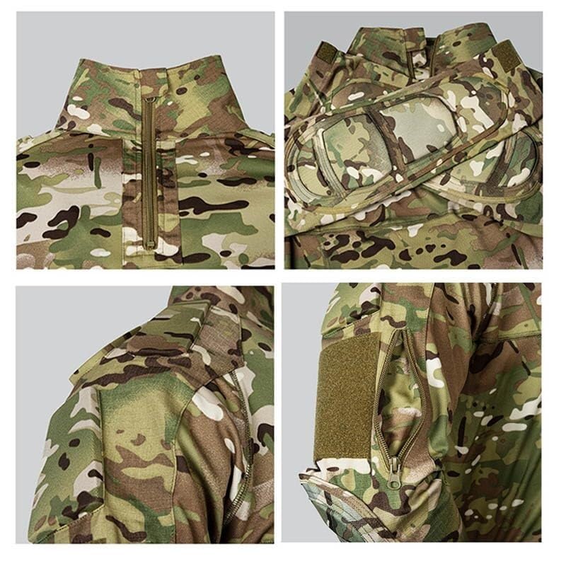 Ensemble d'uniforme De Camouflage Tactique avec Coudières Et Genouillères EVA for Airsoft Chasse
