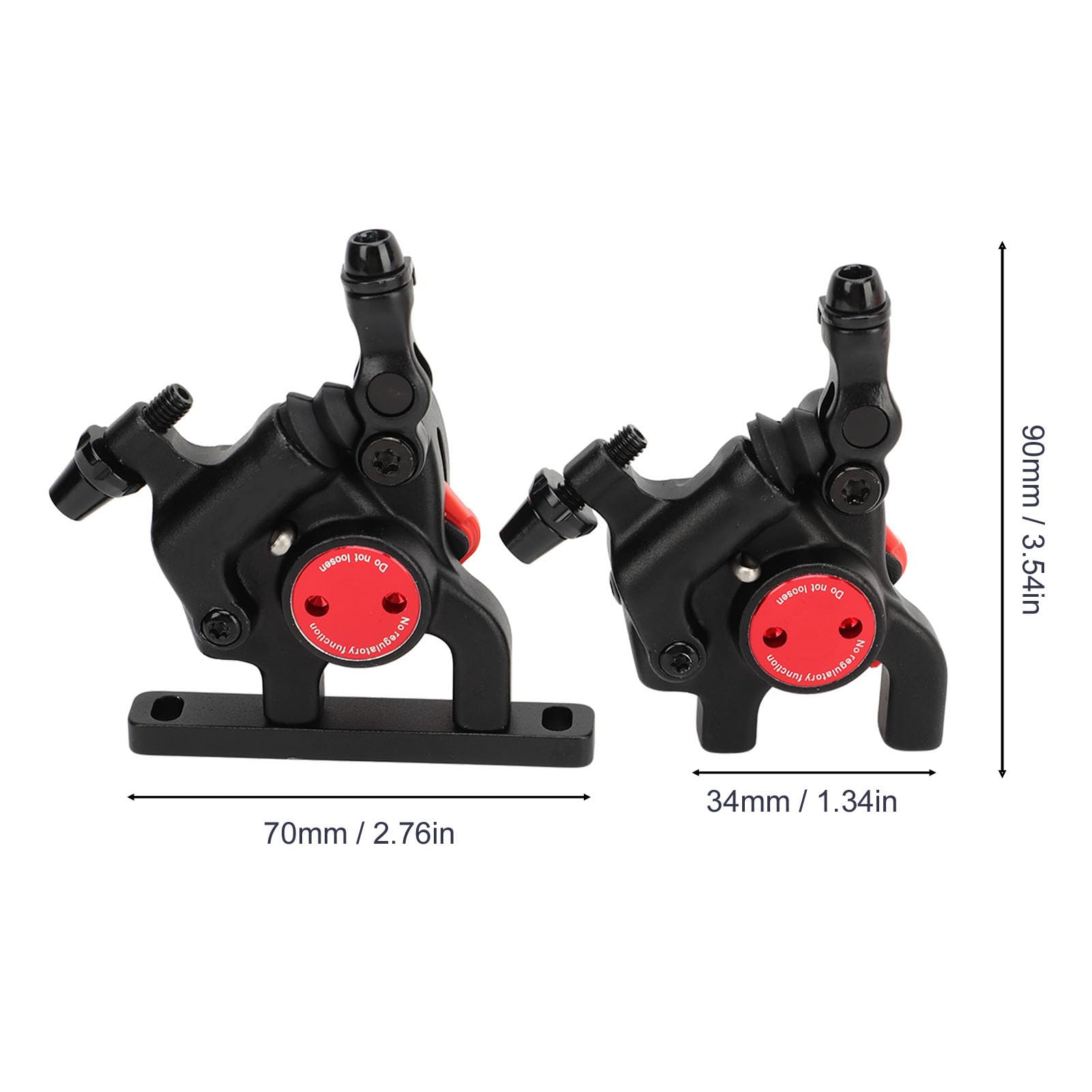 Road Hydraulic Disc Brake Aluminum Alloy Lightweight Front and Rear Brake Set for 160mm Discs