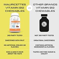 Vista 9 de Mauricettes Chewable Vitamin D3 with K2 & Chewable Vitamin B12 1000 mcg Energy and Immune Support Bundle