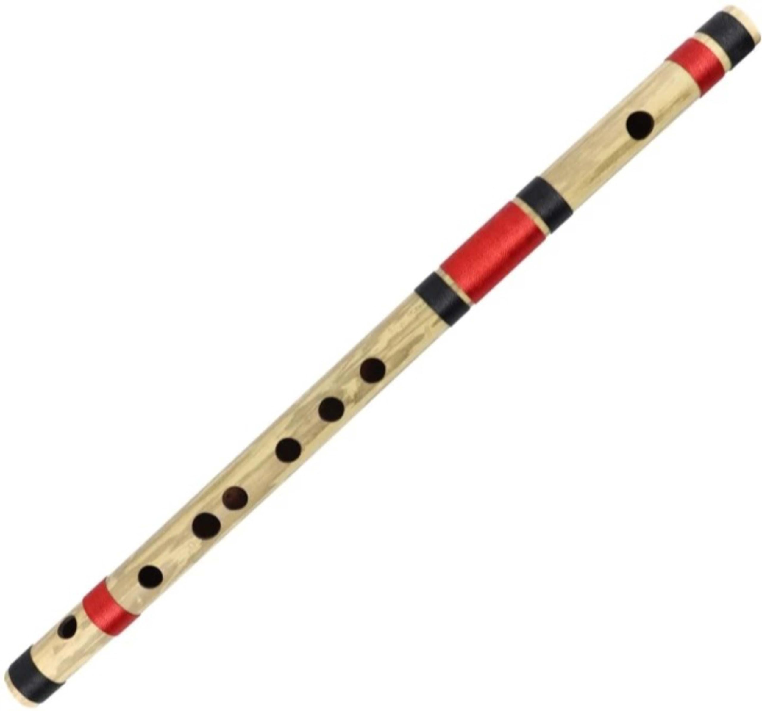 D Natural Medium Professional Right Handed Bamboo Flute 18 inch Size 46 Cm Length With Carry Bag The Gold Rush Flute is Winner of Guineas Book World Recorder (DNMPBF59234)-image-37